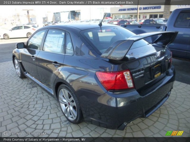 Dark Gray Metallic / STi Black Alcantara/Carbon Black 2013 Subaru Impreza WRX STi 4 Door