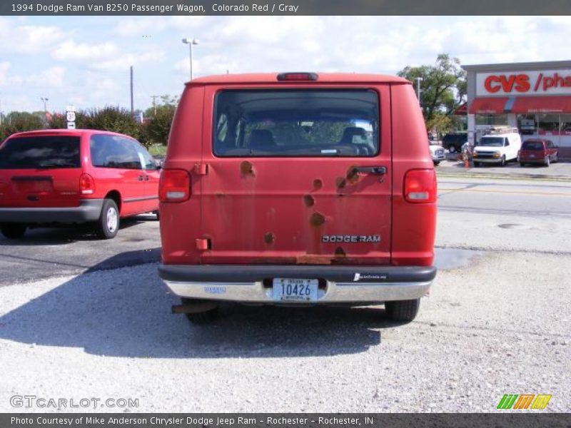 Colorado Red / Gray 1994 Dodge Ram Van B250 Passenger Wagon