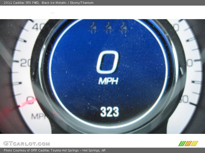 Black Ice Metallic / Ebony/Titanium 2011 Cadillac SRX FWD