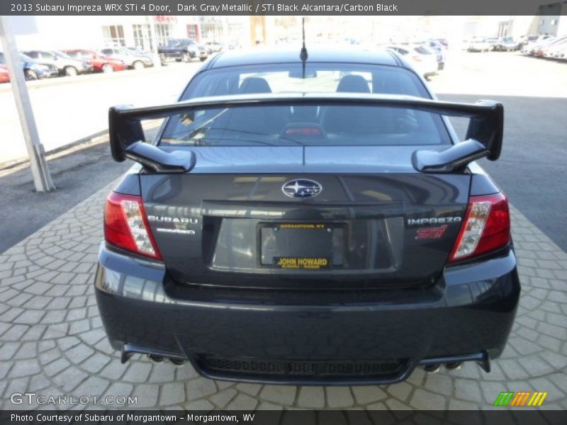 Dark Gray Metallic / STi Black Alcantara/Carbon Black 2013 Subaru Impreza WRX STi 4 Door