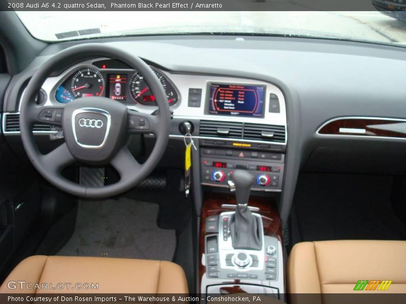 Phantom Black Pearl Effect / Amaretto 2008 Audi A6 4.2 quattro Sedan