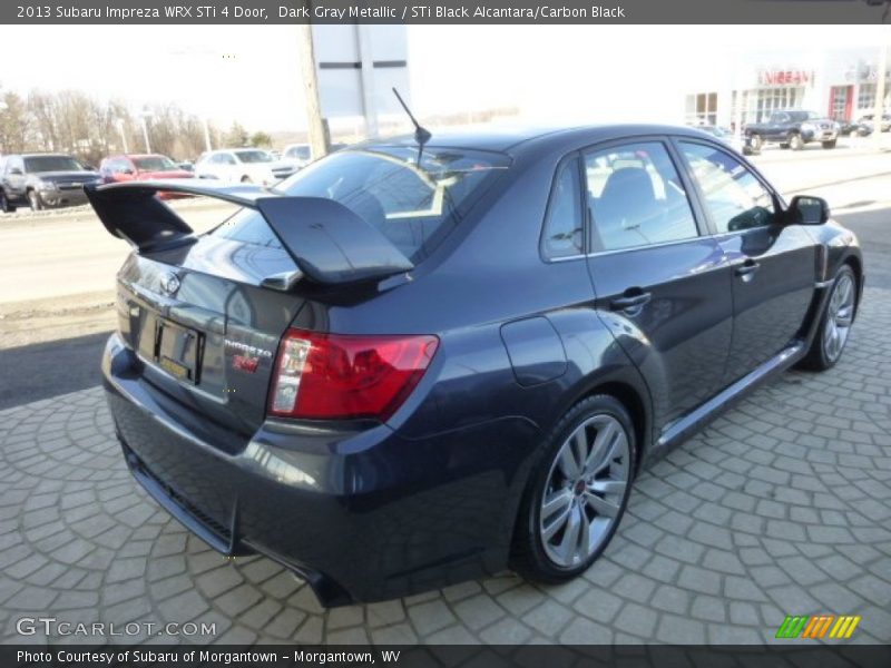 Dark Gray Metallic / STi Black Alcantara/Carbon Black 2013 Subaru Impreza WRX STi 4 Door