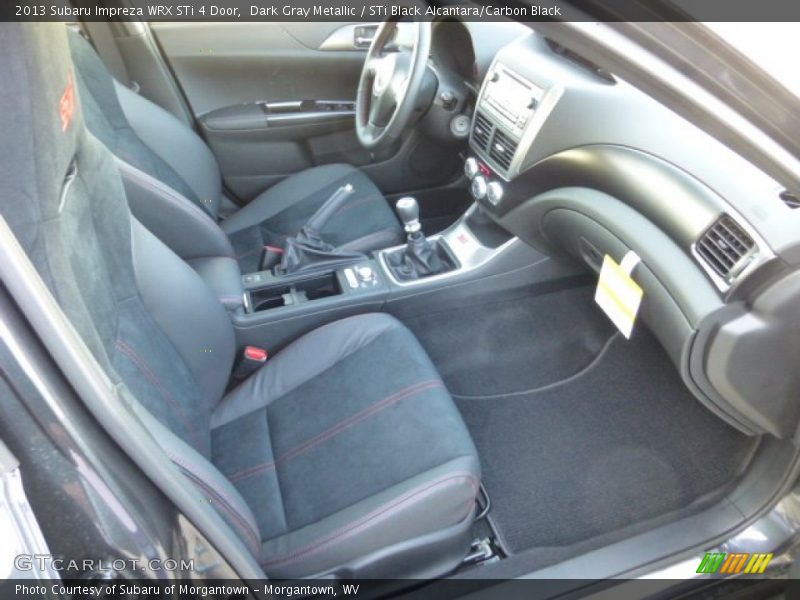  2013 Impreza WRX STi 4 Door STi Black Alcantara/Carbon Black Interior
