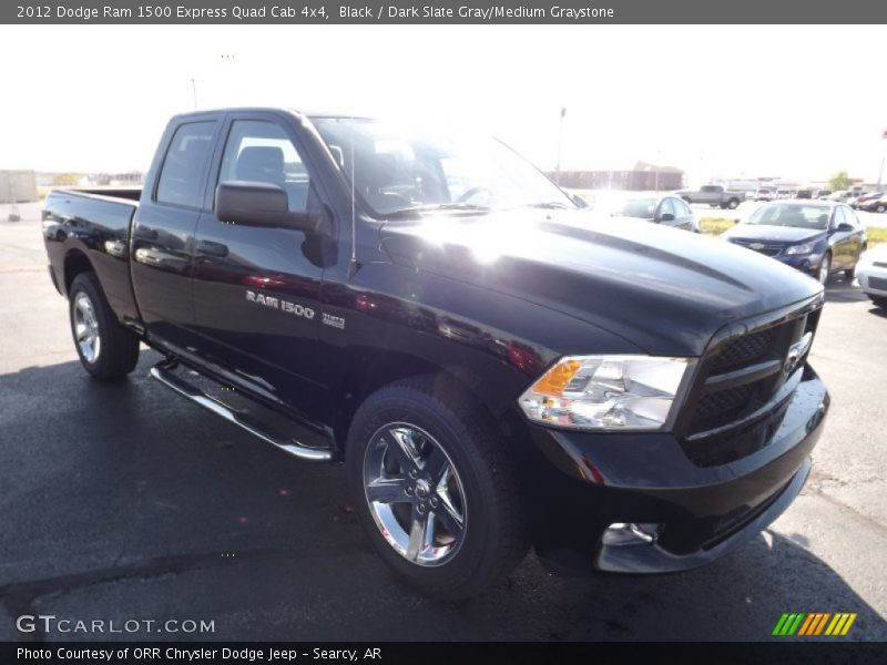 Black / Dark Slate Gray/Medium Graystone 2012 Dodge Ram 1500 Express Quad Cab 4x4