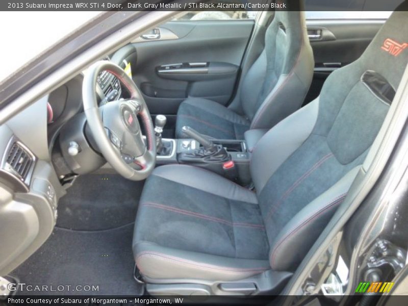  2013 Impreza WRX STi 4 Door STi Black Alcantara/Carbon Black Interior