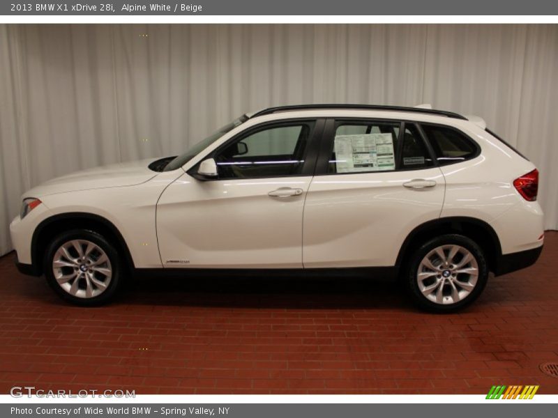 Alpine White / Beige 2013 BMW X1 xDrive 28i