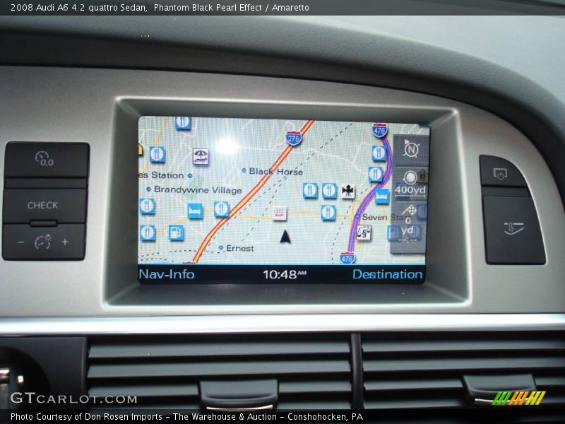Phantom Black Pearl Effect / Amaretto 2008 Audi A6 4.2 quattro Sedan