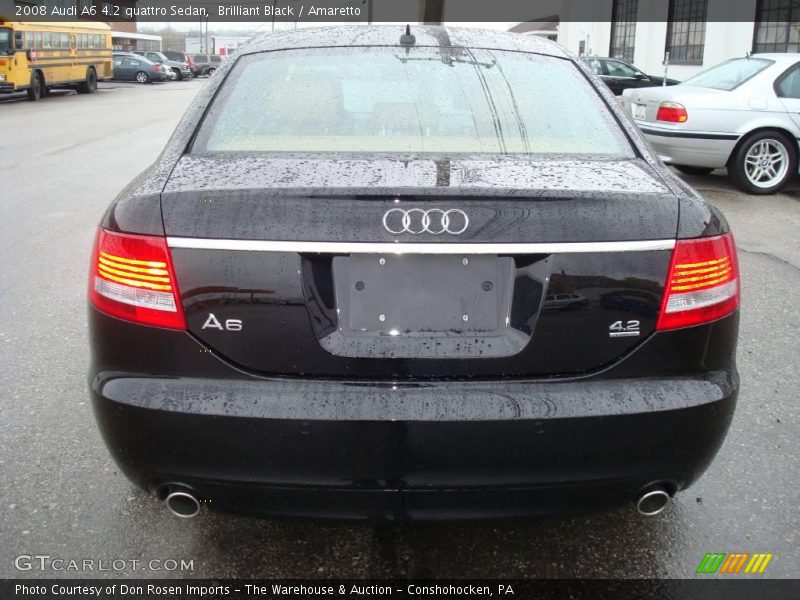 Brilliant Black / Amaretto 2008 Audi A6 4.2 quattro Sedan