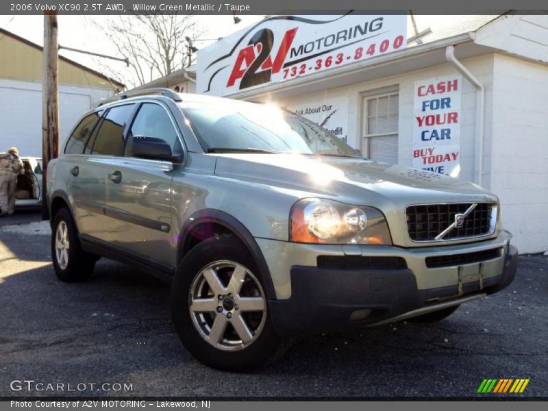 Willow Green Metallic / Taupe 2006 Volvo XC90 2.5T AWD