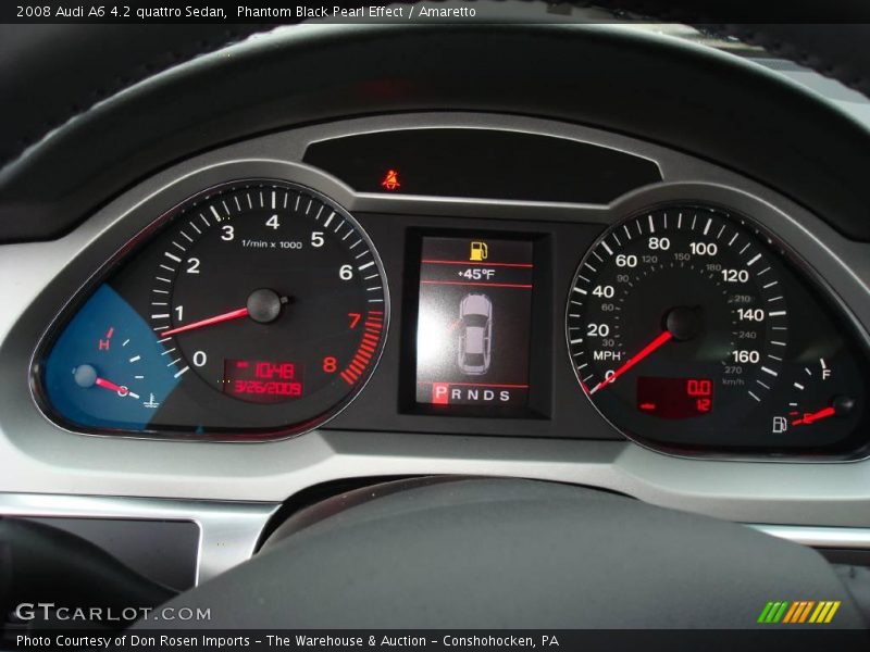 Phantom Black Pearl Effect / Amaretto 2008 Audi A6 4.2 quattro Sedan