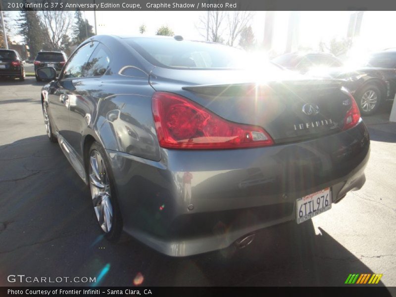 Graphite Shadow / Monaco Red 2010 Infiniti G 37 S Anniversary Edition Coupe