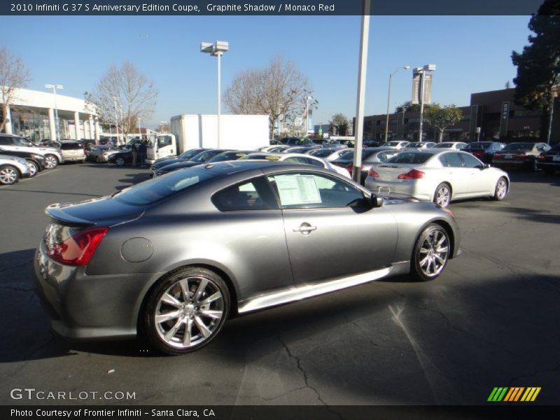 Graphite Shadow / Monaco Red 2010 Infiniti G 37 S Anniversary Edition Coupe
