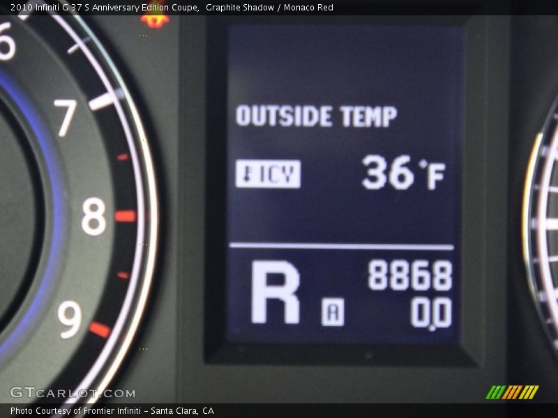 Graphite Shadow / Monaco Red 2010 Infiniti G 37 S Anniversary Edition Coupe
