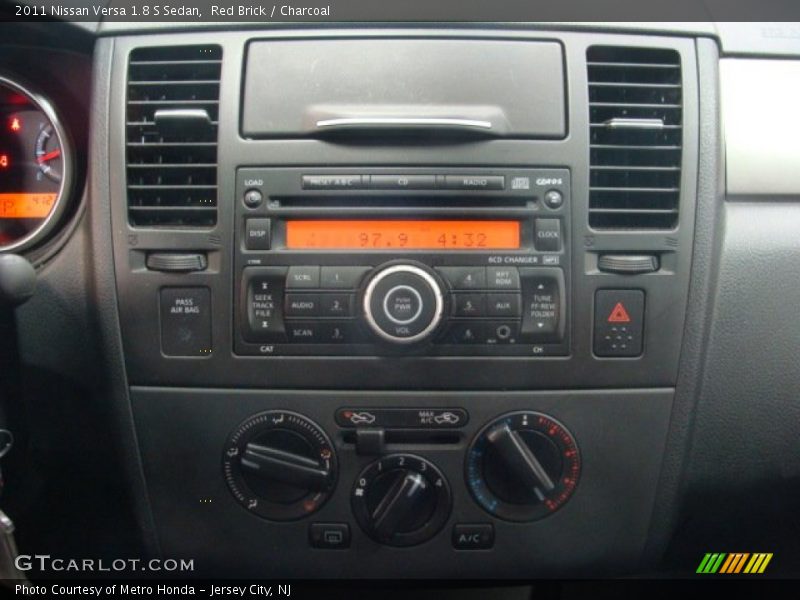 Red Brick / Charcoal 2011 Nissan Versa 1.8 S Sedan