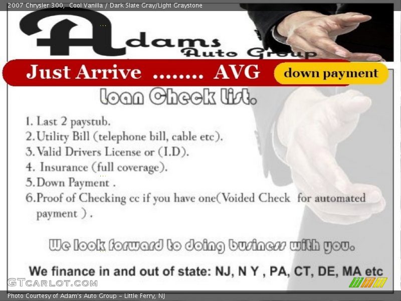 Cool Vanilla / Dark Slate Gray/Light Graystone 2007 Chrysler 300
