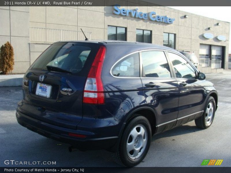 Royal Blue Pearl / Gray 2011 Honda CR-V LX 4WD