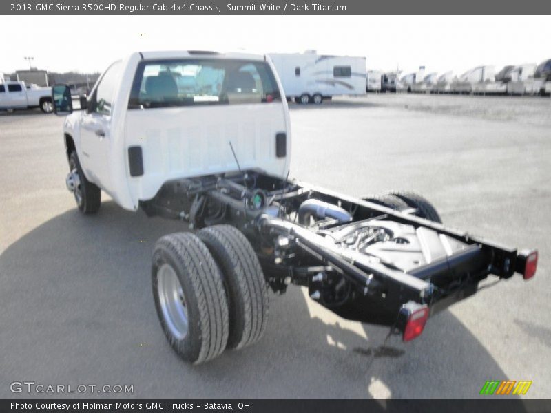 Summit White / Dark Titanium 2013 GMC Sierra 3500HD Regular Cab 4x4 Chassis