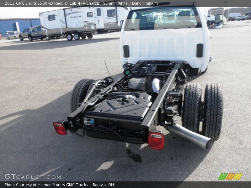Summit White / Dark Titanium 2013 GMC Sierra 3500HD Regular Cab 4x4 Chassis
