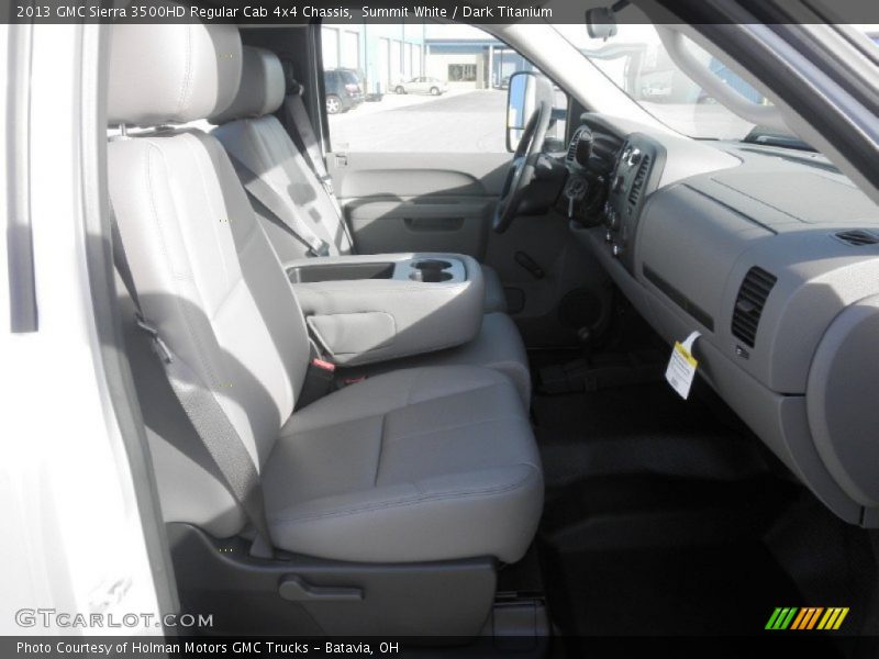 Summit White / Dark Titanium 2013 GMC Sierra 3500HD Regular Cab 4x4 Chassis