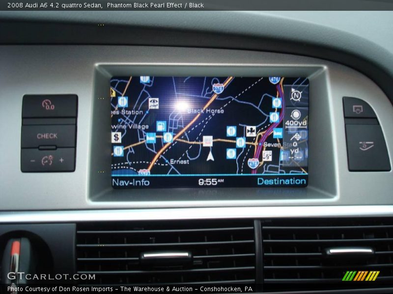 Phantom Black Pearl Effect / Black 2008 Audi A6 4.2 quattro Sedan