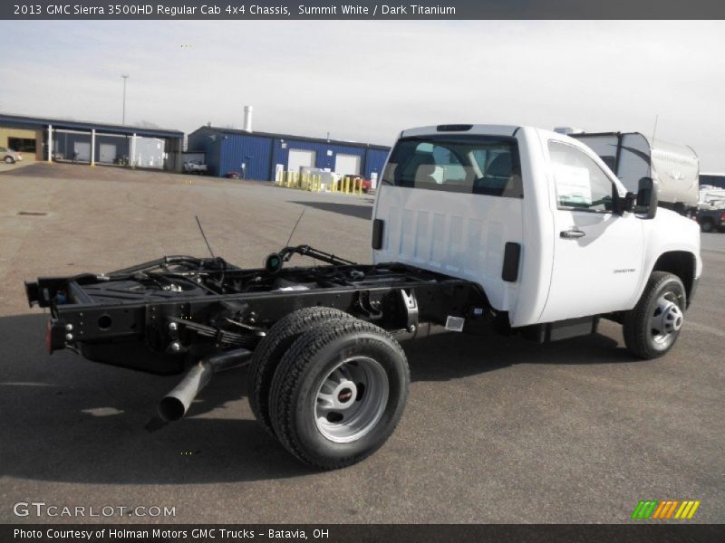 Summit White / Dark Titanium 2013 GMC Sierra 3500HD Regular Cab 4x4 Chassis