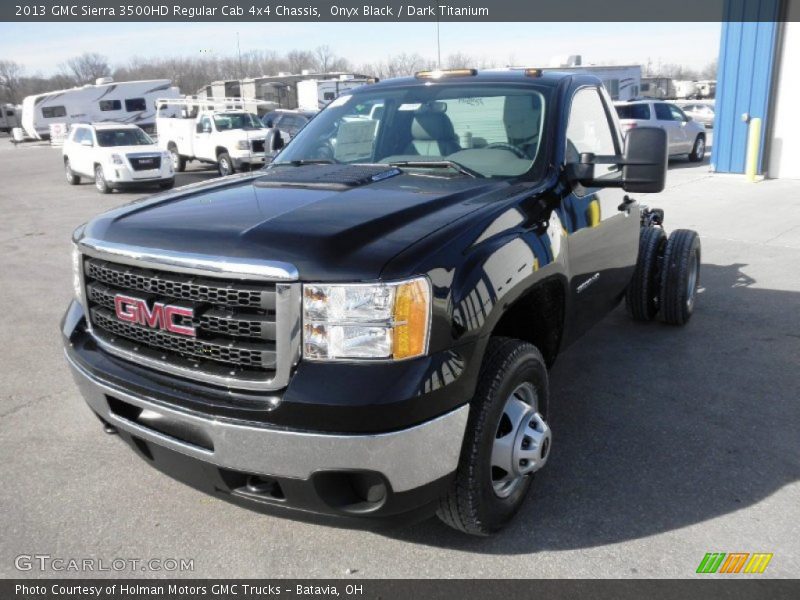 Onyx Black / Dark Titanium 2013 GMC Sierra 3500HD Regular Cab 4x4 Chassis