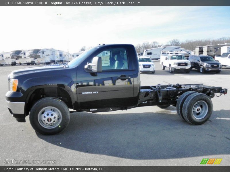  2013 Sierra 3500HD Regular Cab 4x4 Chassis Onyx Black