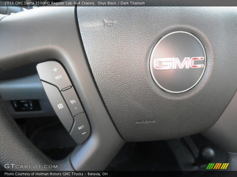 Onyx Black / Dark Titanium 2013 GMC Sierra 3500HD Regular Cab 4x4 Chassis