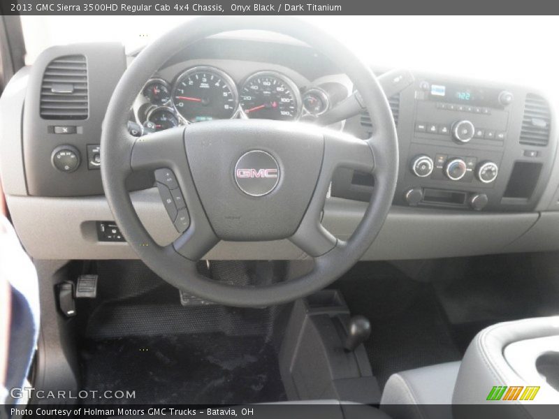 Onyx Black / Dark Titanium 2013 GMC Sierra 3500HD Regular Cab 4x4 Chassis