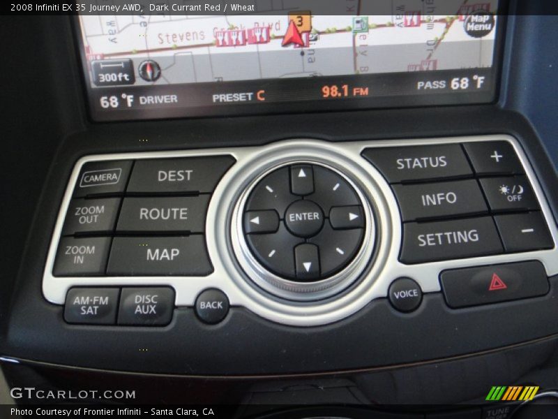 Dark Currant Red / Wheat 2008 Infiniti EX 35 Journey AWD