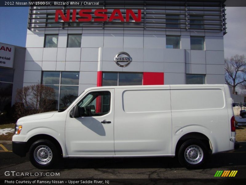 Blizzard White / Charcoal 2012 Nissan NV 1500 SV