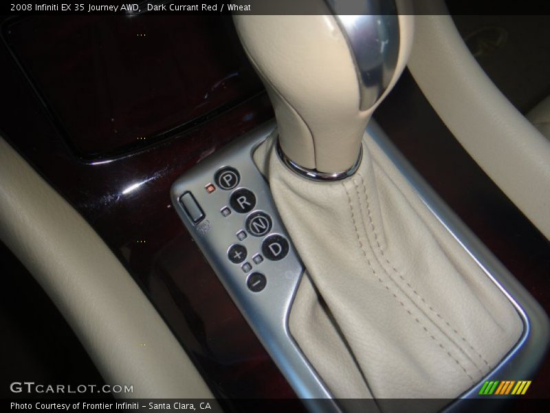 Dark Currant Red / Wheat 2008 Infiniti EX 35 Journey AWD