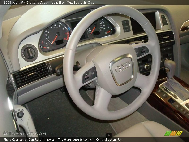 Light Silver Metallic / Light Grey 2008 Audi A6 4.2 quattro Sedan