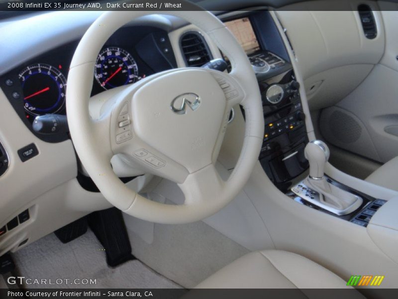 Dark Currant Red / Wheat 2008 Infiniti EX 35 Journey AWD