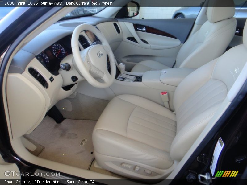 Dark Currant Red / Wheat 2008 Infiniti EX 35 Journey AWD