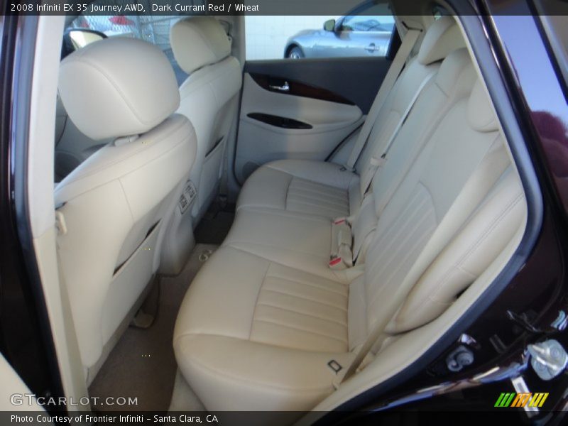 Dark Currant Red / Wheat 2008 Infiniti EX 35 Journey AWD