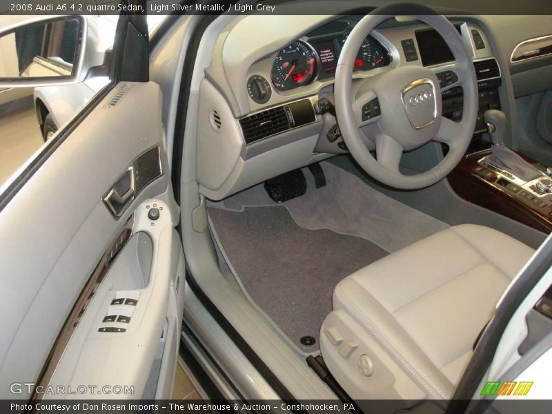 Light Silver Metallic / Light Grey 2008 Audi A6 4.2 quattro Sedan