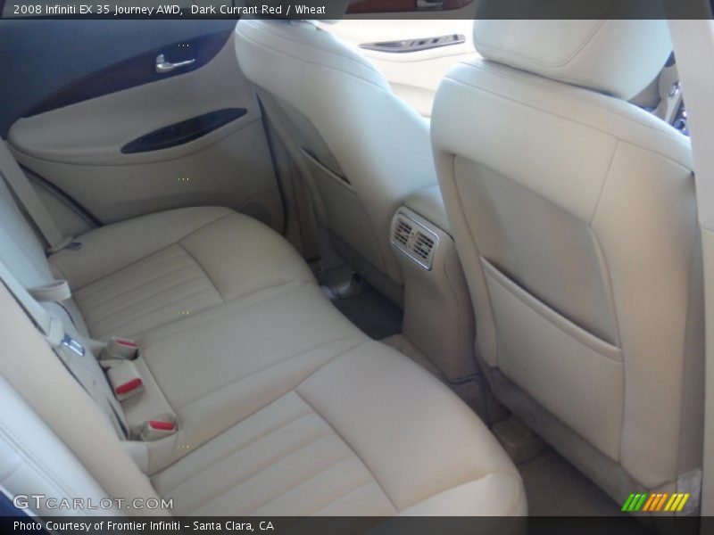 Dark Currant Red / Wheat 2008 Infiniti EX 35 Journey AWD