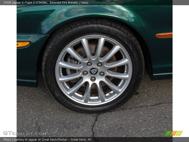 Emerald Fire Metallic / Ivory 2008 Jaguar X-Type 3.0 Sedan