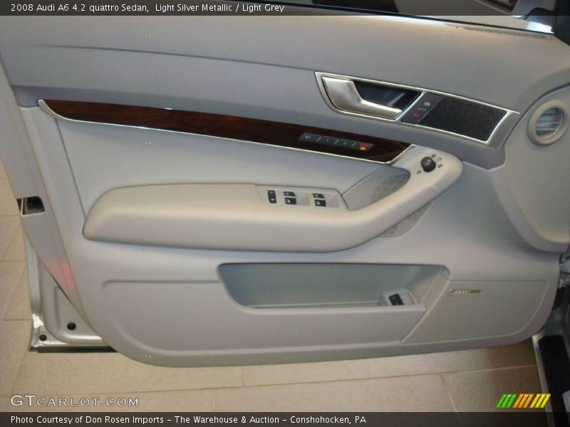 Light Silver Metallic / Light Grey 2008 Audi A6 4.2 quattro Sedan
