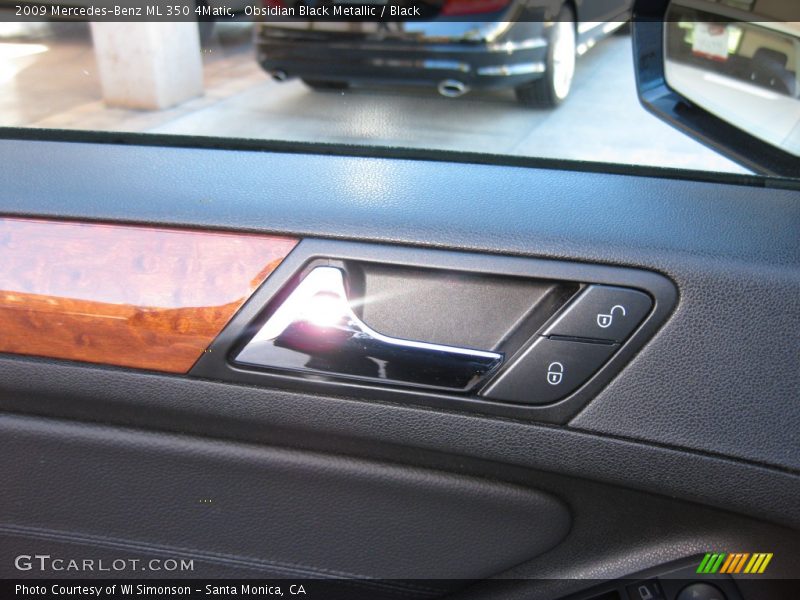 Obsidian Black Metallic / Black 2009 Mercedes-Benz ML 350 4Matic