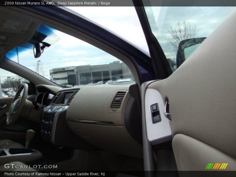 Deep Sapphire Metallic / Beige 2009 Nissan Murano SL AWD