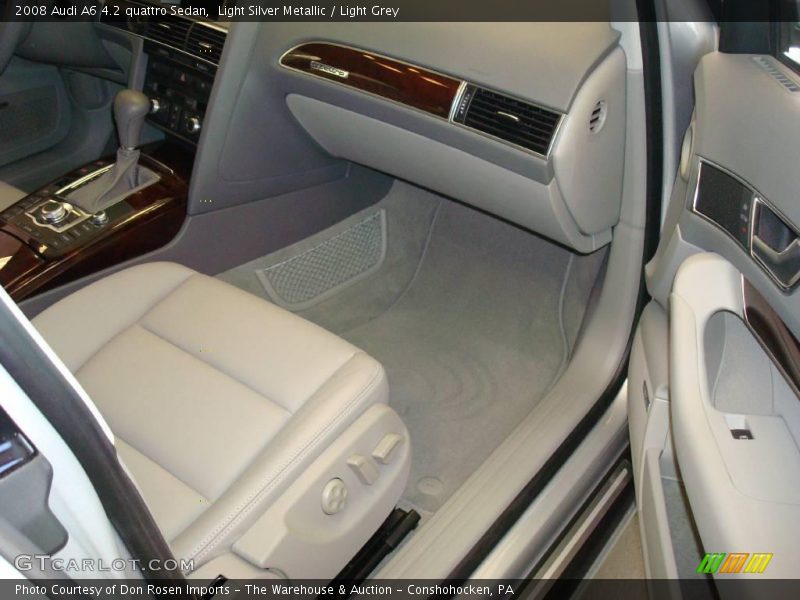 Light Silver Metallic / Light Grey 2008 Audi A6 4.2 quattro Sedan