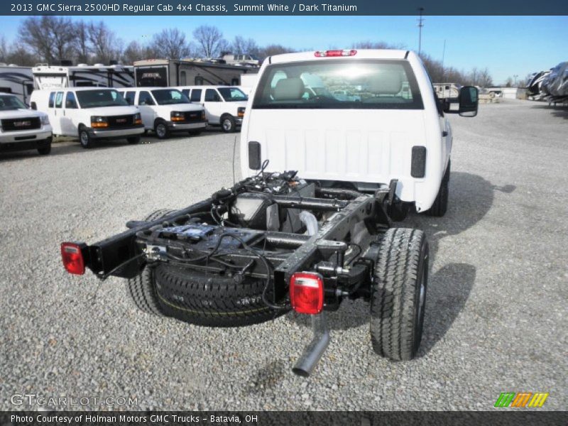 Summit White / Dark Titanium 2013 GMC Sierra 2500HD Regular Cab 4x4 Chassis