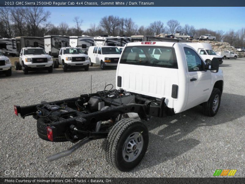 Summit White / Dark Titanium 2013 GMC Sierra 2500HD Regular Cab 4x4 Chassis
