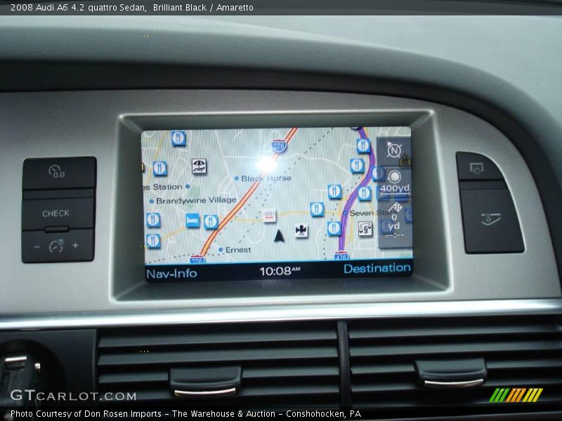 Brilliant Black / Amaretto 2008 Audi A6 4.2 quattro Sedan