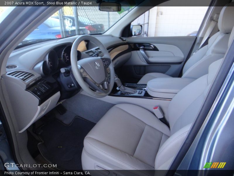 Steel Blue Metallic / Taupe 2007 Acura MDX Sport