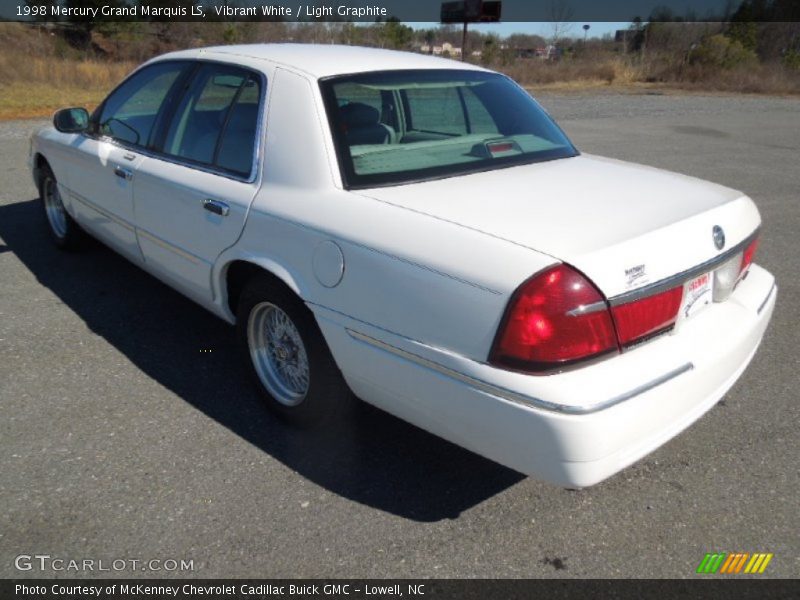 Vibrant White / Light Graphite 1998 Mercury Grand Marquis LS