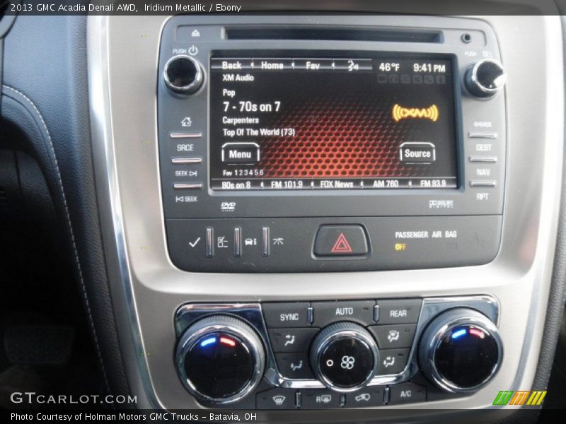 Controls of 2013 Acadia Denali AWD