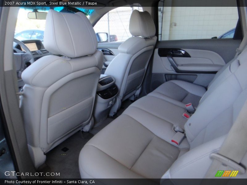 Steel Blue Metallic / Taupe 2007 Acura MDX Sport